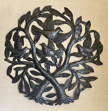 Crossing Trees Metal Wall Art Handmade in Haiti From Recycled Drums 15" X 15"