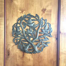 Crossing Trees Metal Wall Art Handmade in Haiti From Recycled Drums 15" X 15"