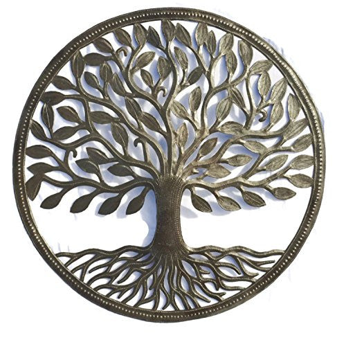 Steel Drum Organic Tree of Life Recycled Metal Art from Haiti , 23